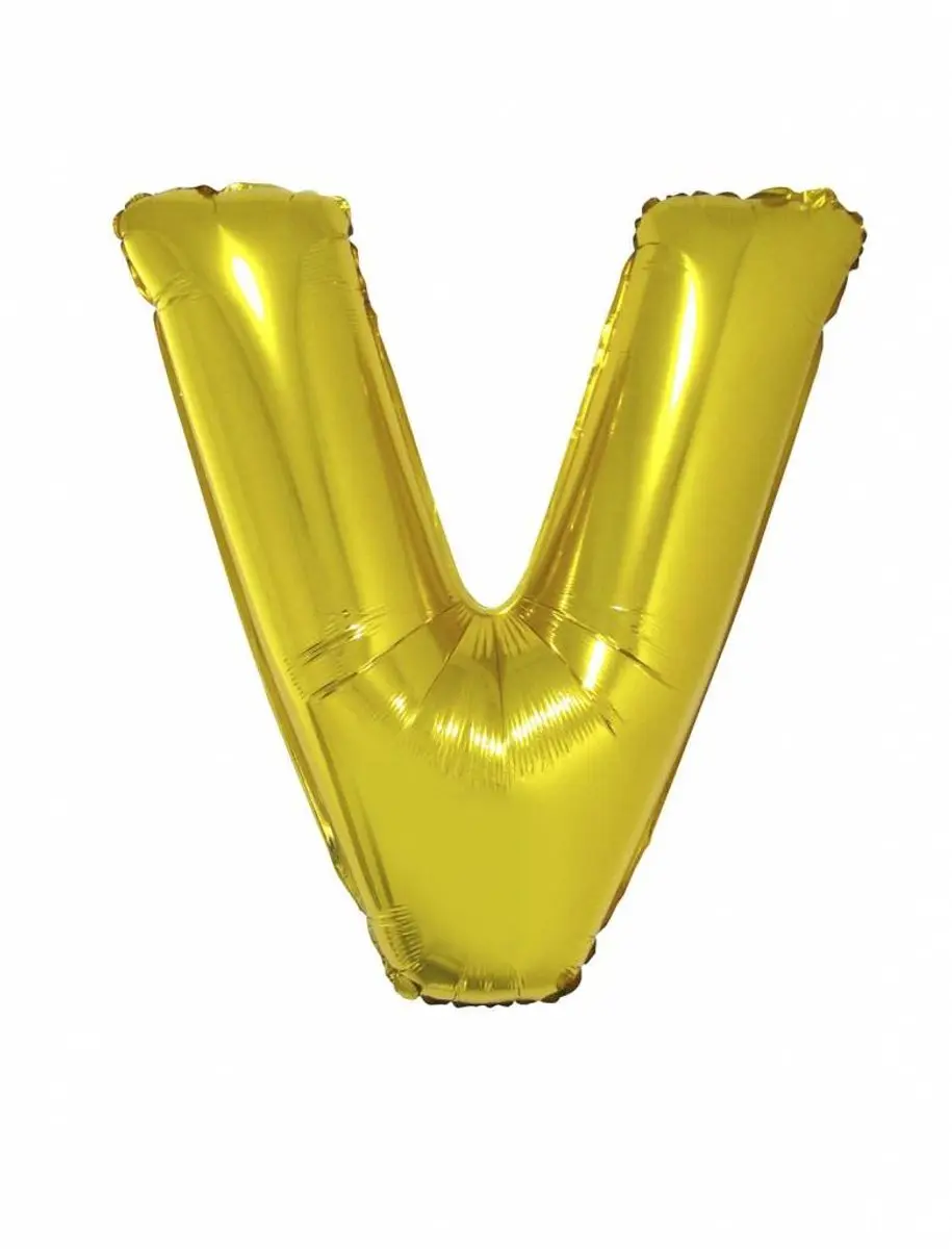 ESPA Goudkleurige Aluminium Letter Ballon P - afbeelding 6 van 6