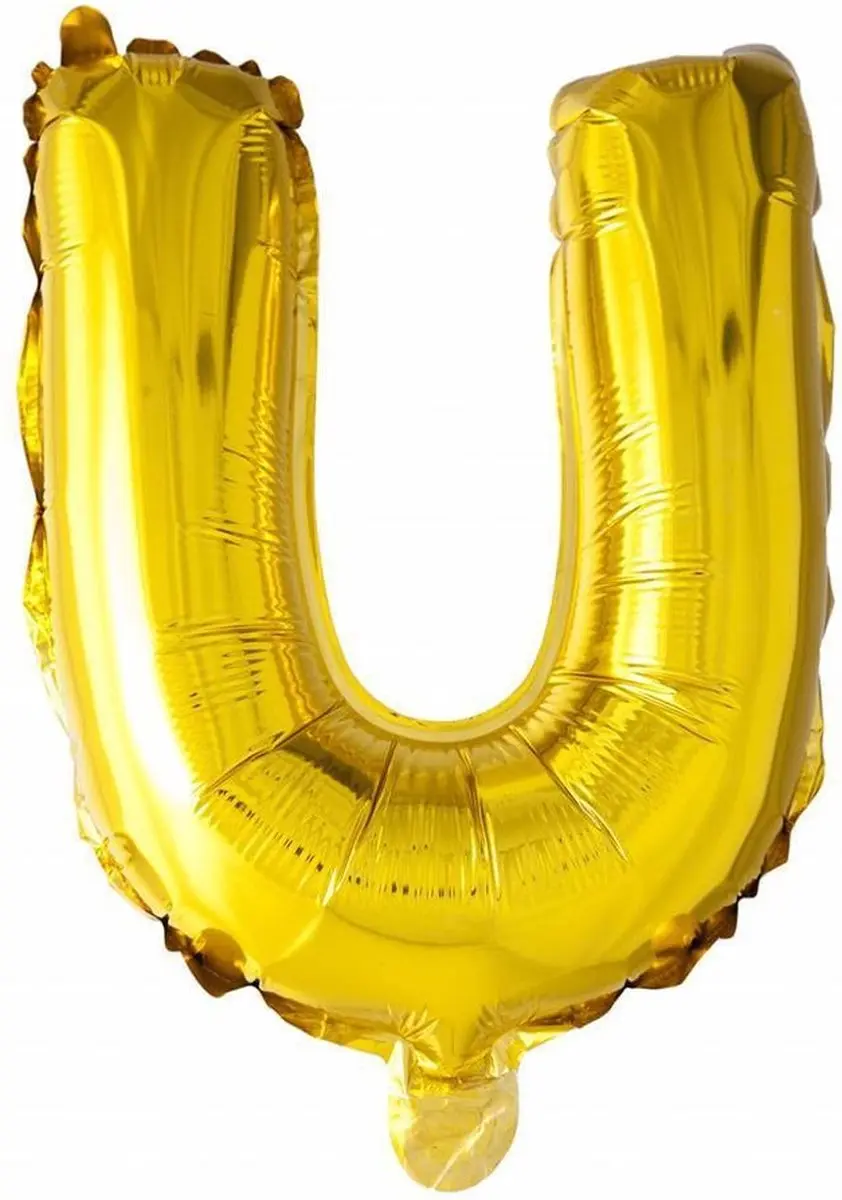 Espa Folie Ballon Letter U Goud 41cm