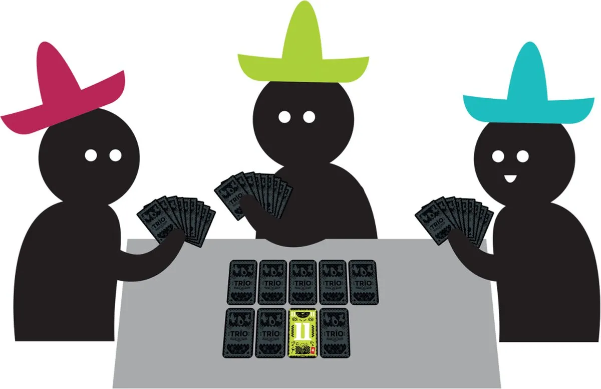 Asmodee Trio Kaartspel Aftrekken - 3-6 Spelers