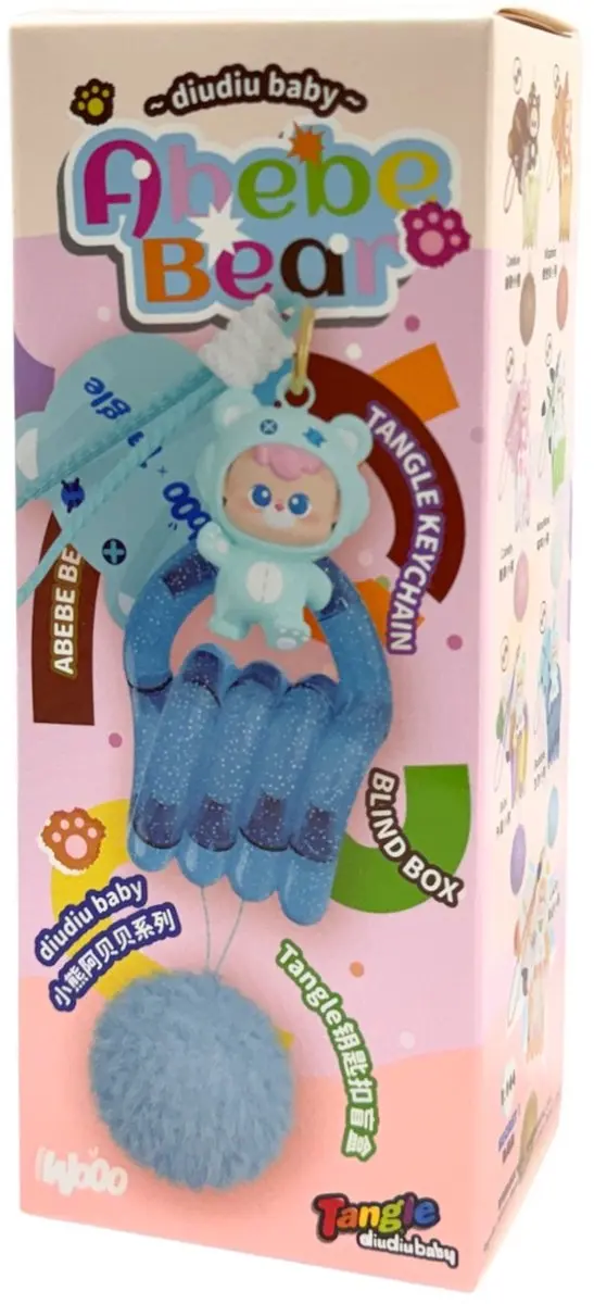 Tangle Toys DiuDiu Baby Abebe Bear Series Sleutelhanger