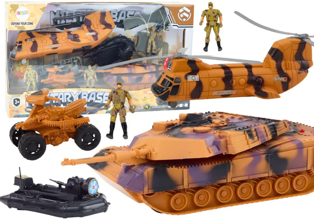 LEAN TOYS Militaire Speelset met Helikopter en Tank - afbeelding 6 van 6