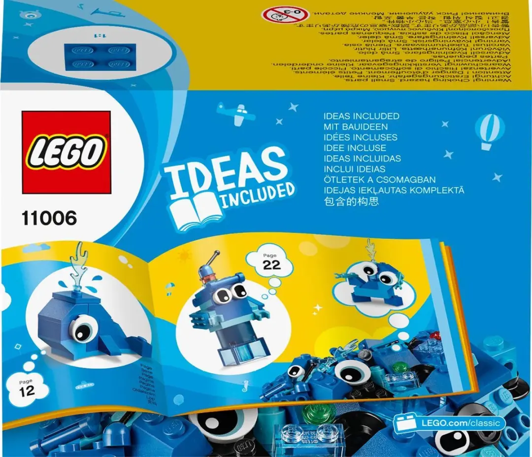 LEGO Classic Creative Blue Bricks 11006 - 52 Stukken