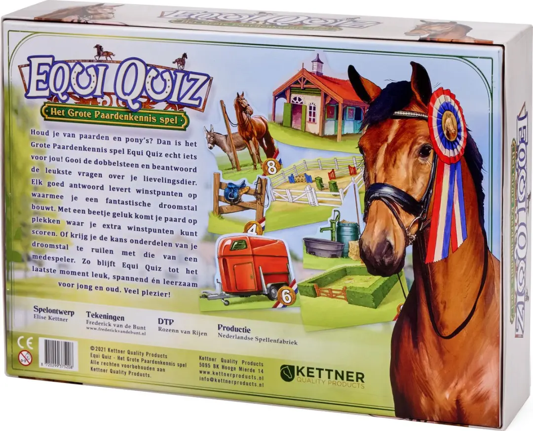 Van der Meulen Equi Quiz Bordspel - 2-4 Spelers