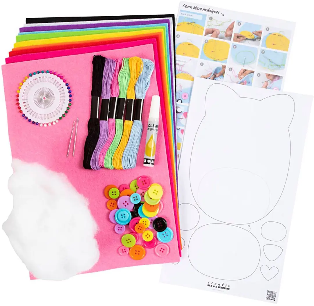 Creative Startpakket Beestjes van Vilt Naaien - Meerkleurig
