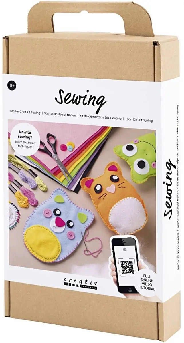 Creative Startpakket Beestjes van Vilt Naaien - Meerkleurig