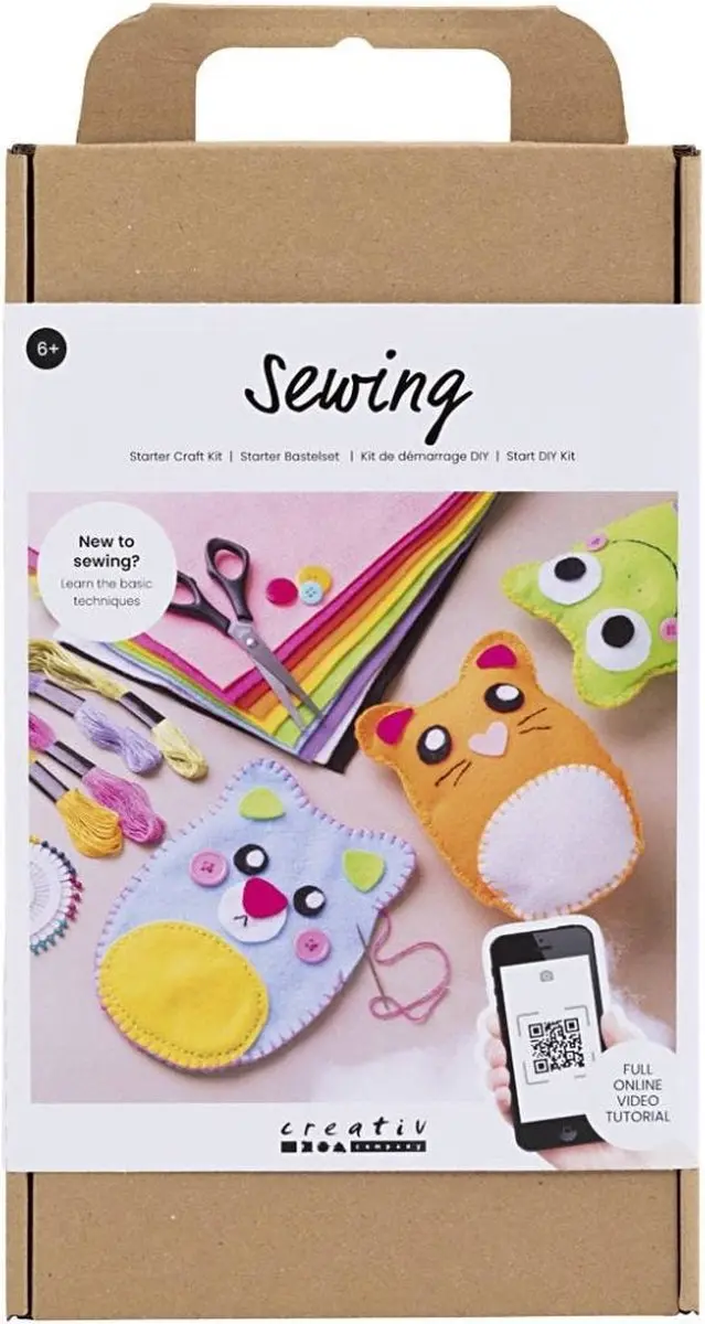 Creative Startpakket Beestjes van Vilt Naaien - Meerkleurig