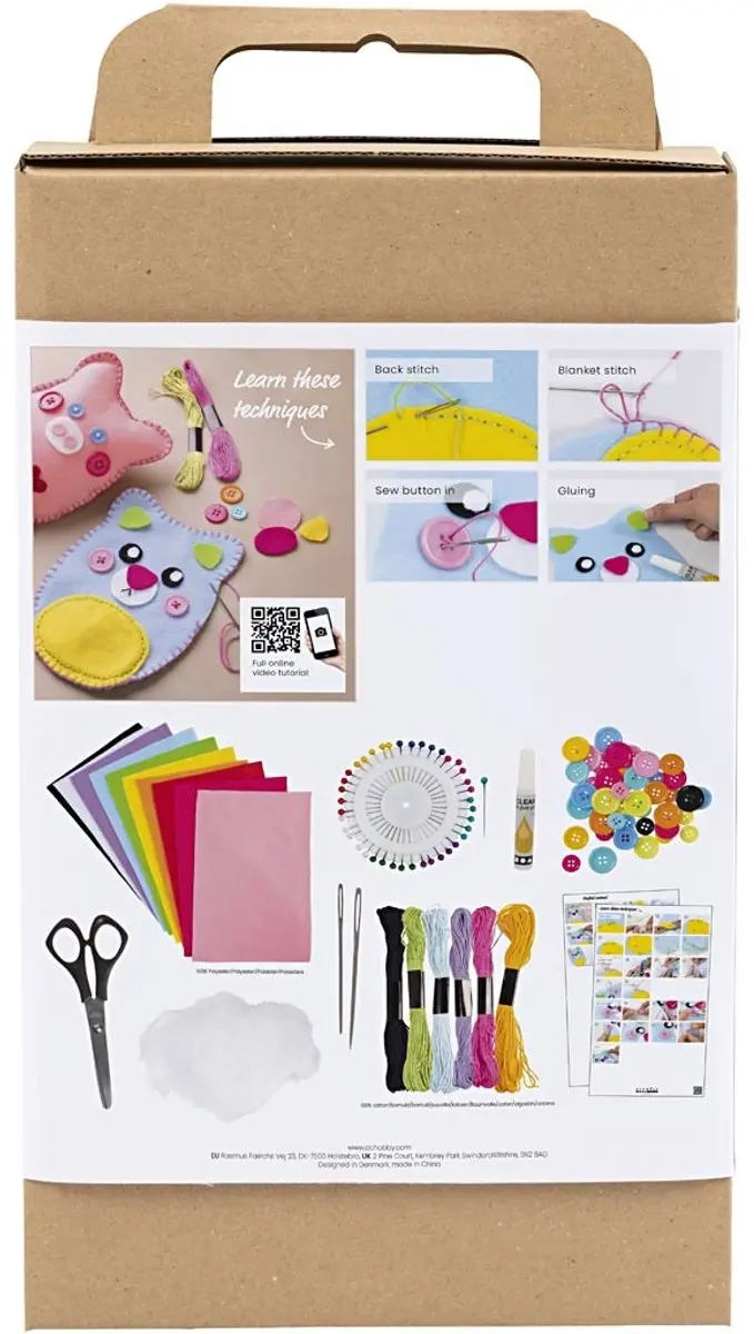 Creative Startpakket Beestjes van Vilt Naaien - Meerkleurig