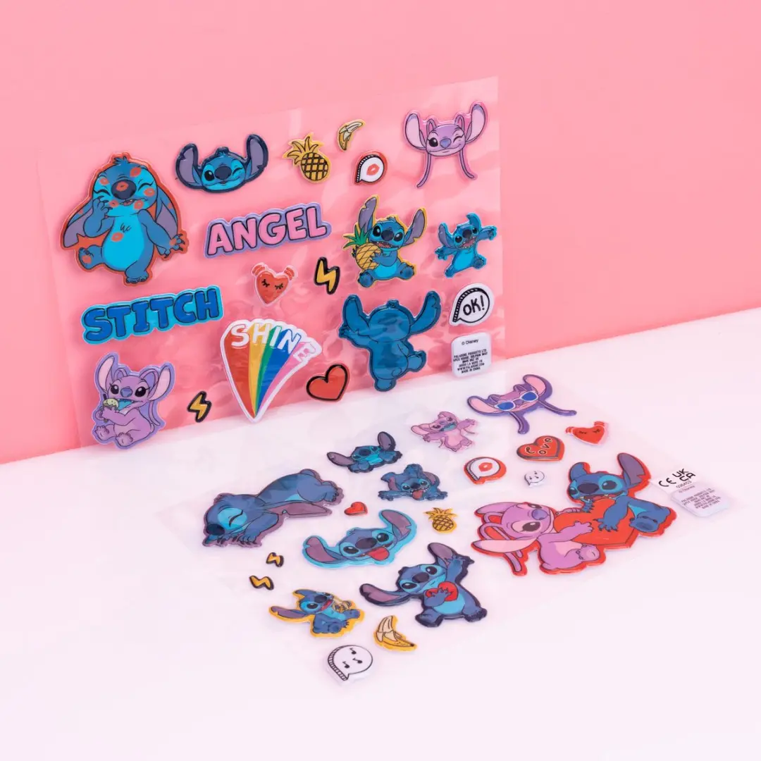 Paladone Lilo & Stitch Puffy Gadgetstickers - 4 Stuks