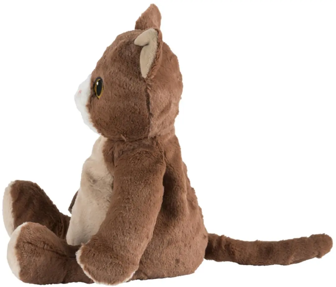 Warmies Knuffelkat 37cm - Bruin