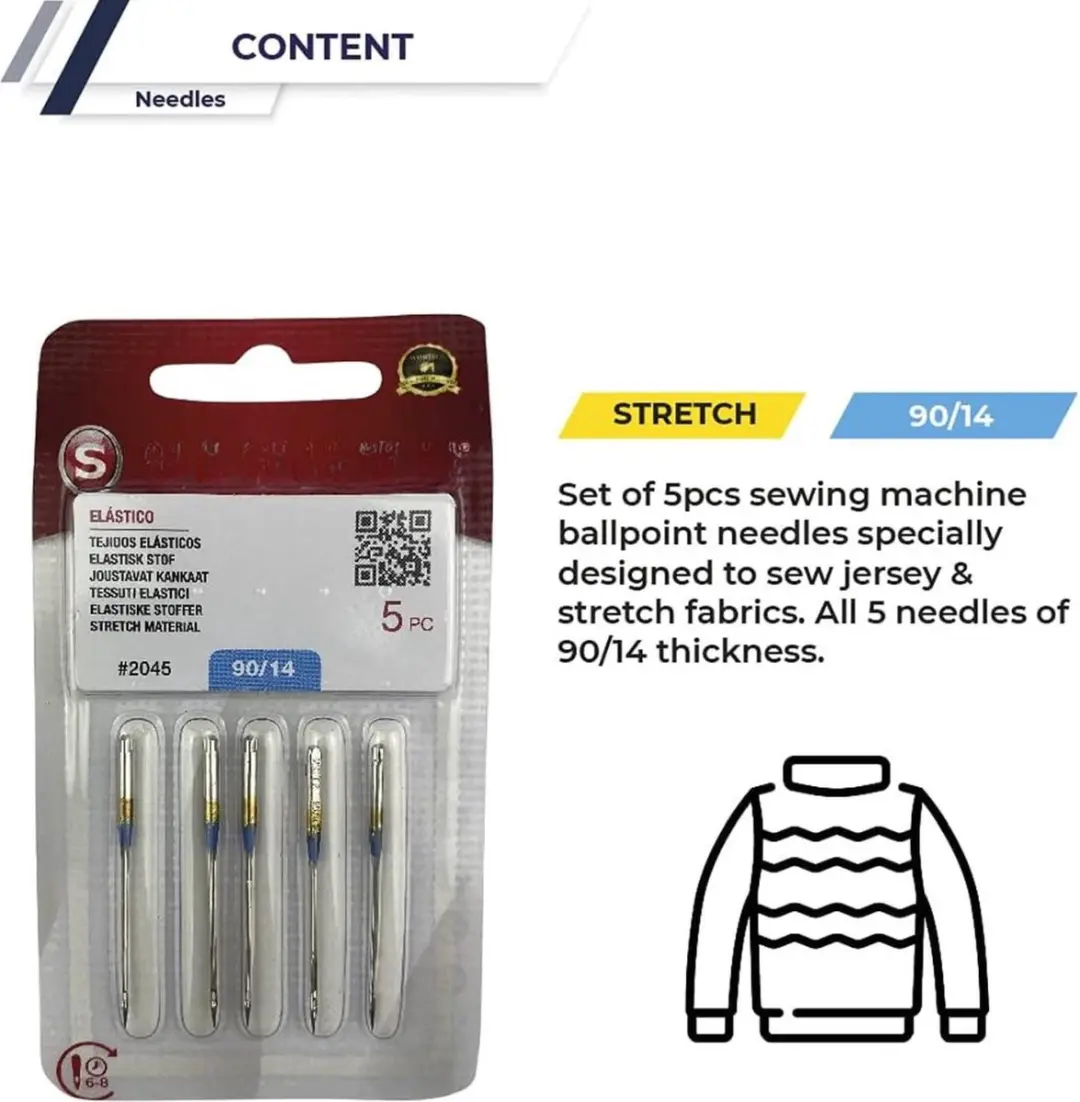 Singer Naalden 2045 90/14 - 10 Stuks - Transparant