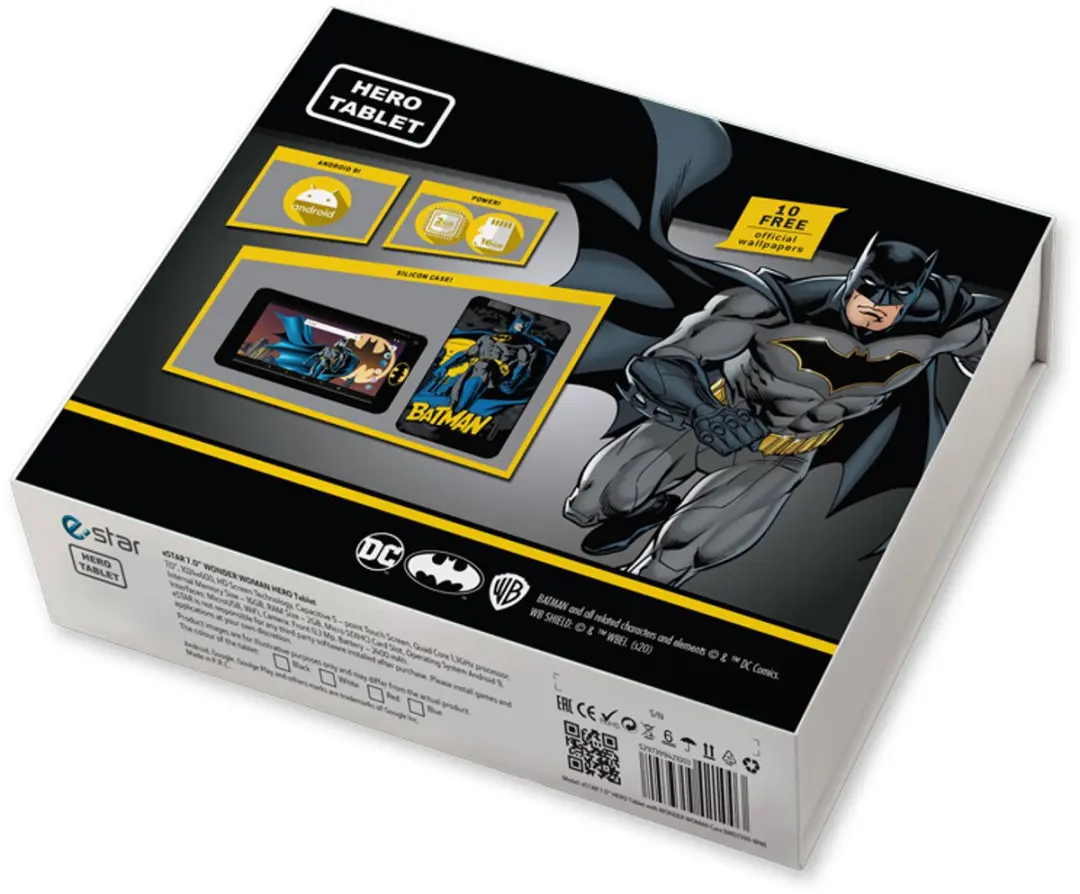 Estar Batman MID7399 Tablet - 16GB - 7" - Android 10 - Meerkleurig