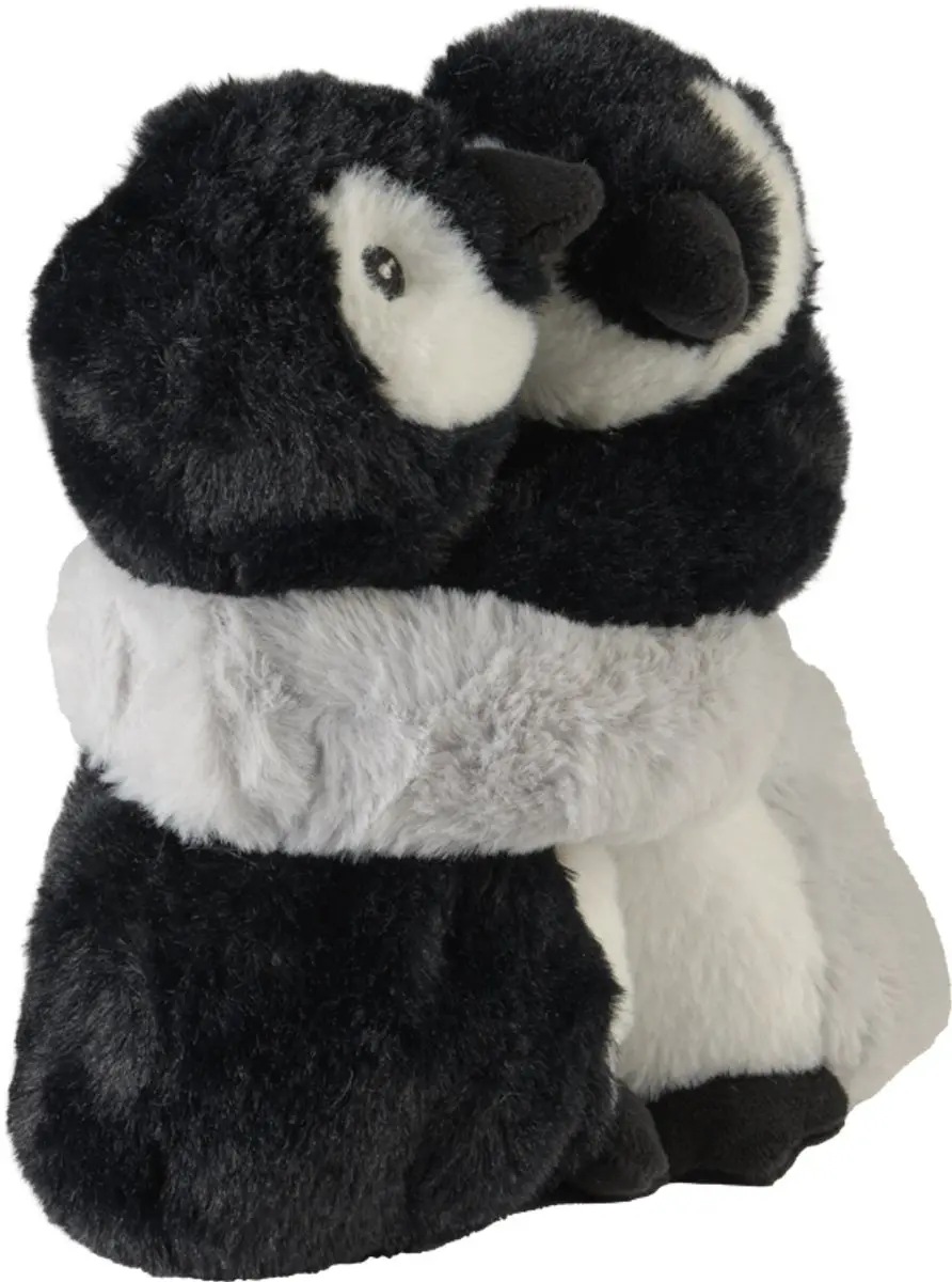 Warmies Magnetronknuffel Pinquins - Zwart/Wit/Grijs