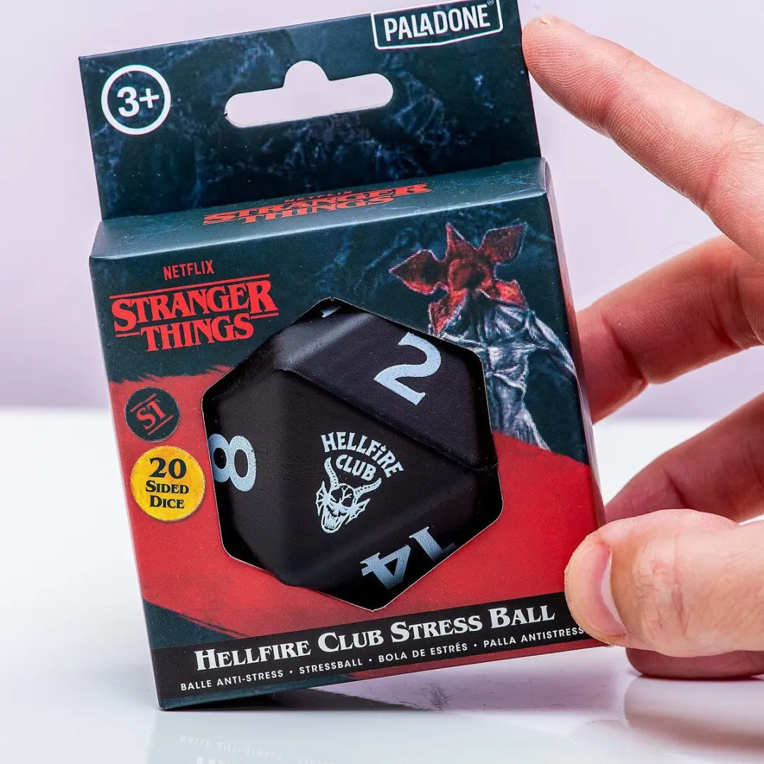 Paladone Hellfire Club Dice Stressbal - Blauw/Zwart