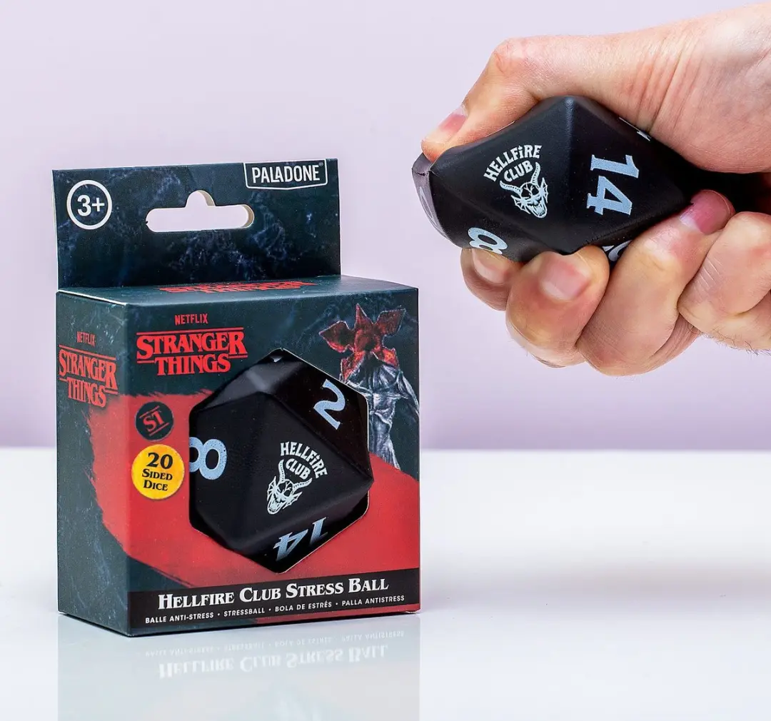 Paladone Hellfire Club Dice Stressbal - Blauw/Zwart