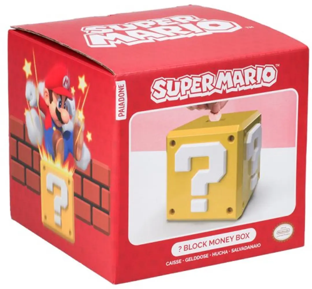 Paladone Super Mario Question Block Spaarpot - Multicolor