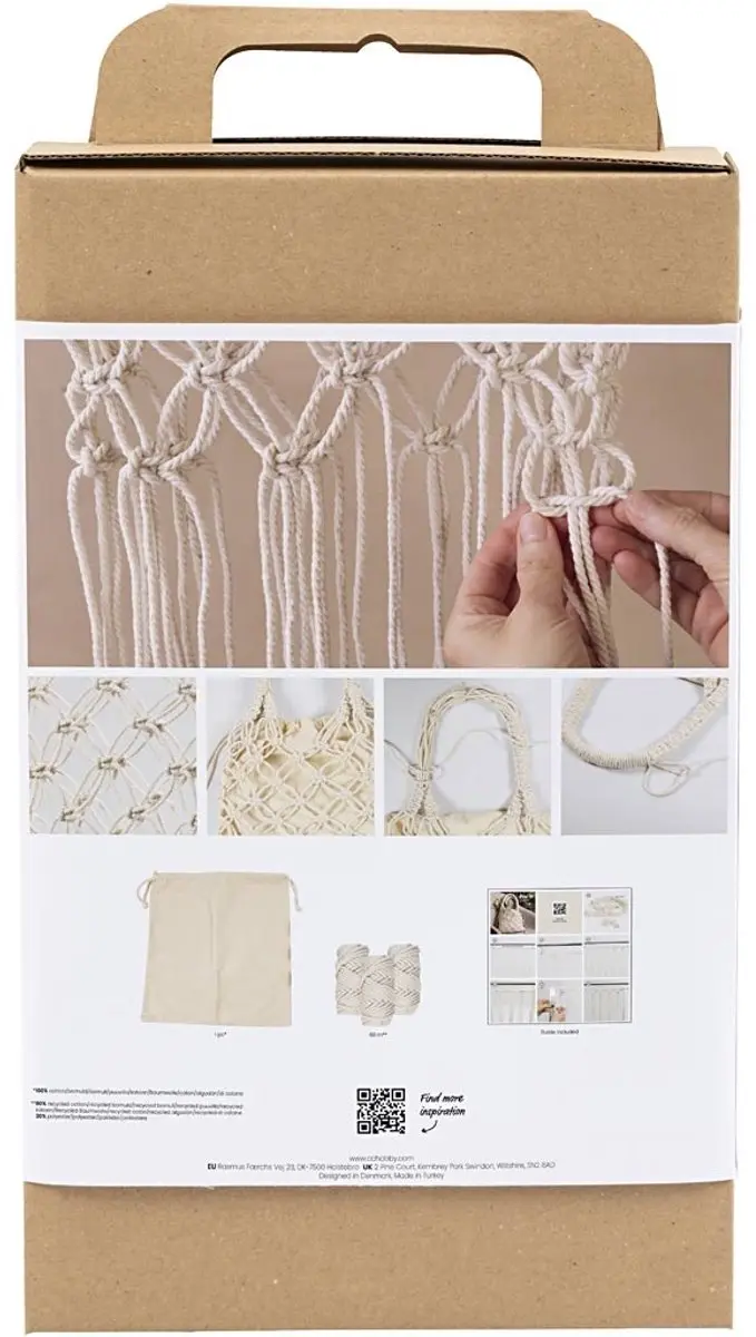 Creative Hobbyset Macramé Tas - Meerkleurig