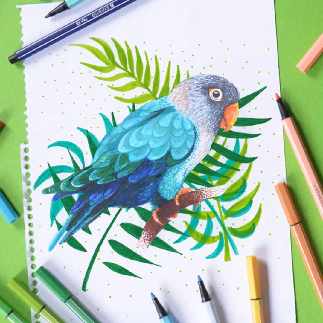 STABILO Pen 68 Viltstift - Levendig Groen