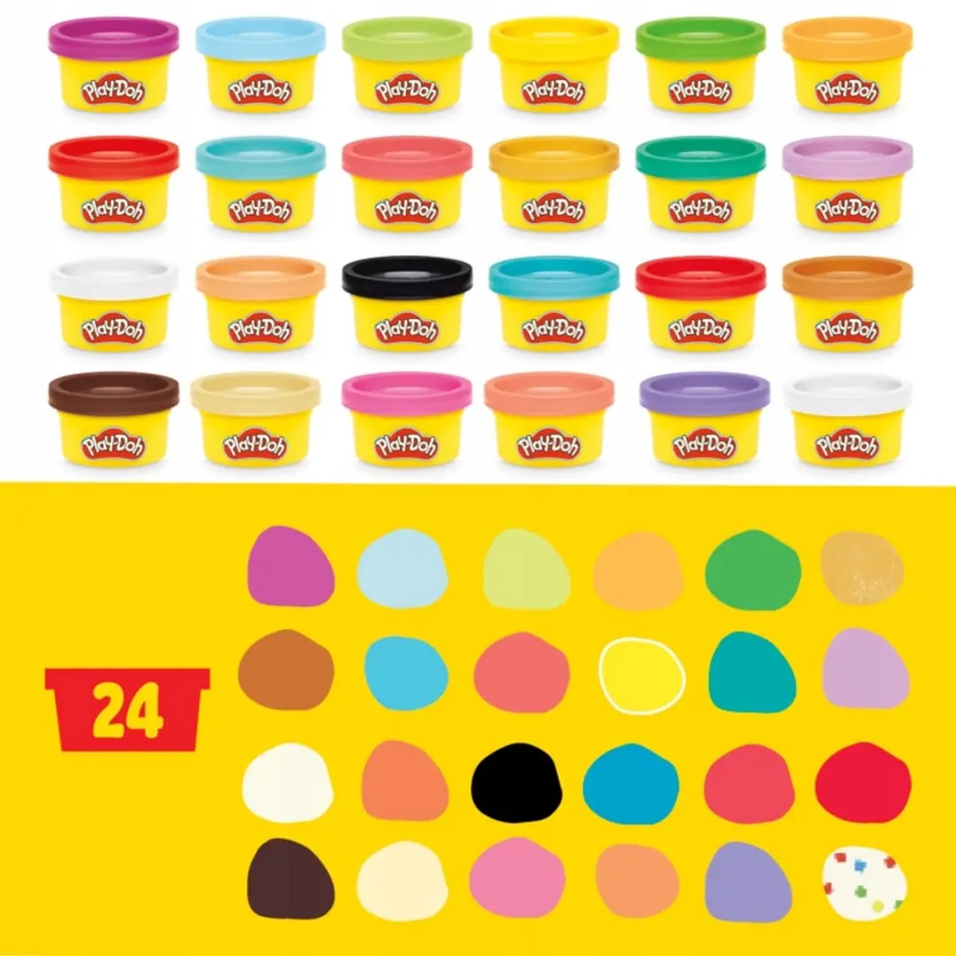 Play-Doh Adventskalender 2025 - 24 Kleuren + 28 Accessoires