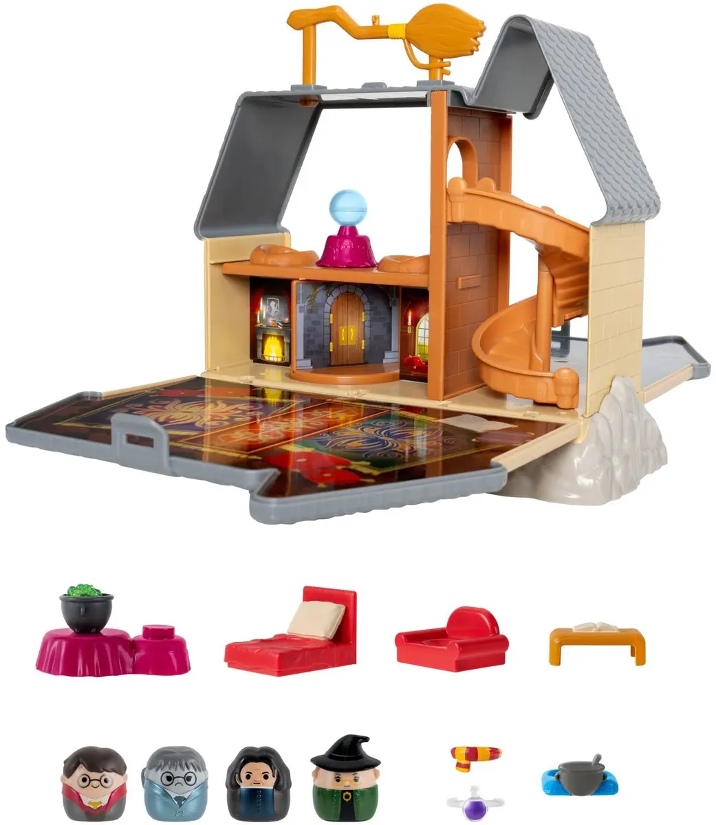 Squishmallows SQUISH-A-LONGS SQAL0399 Harry Potter Hogwarts Castle Playset - Multi