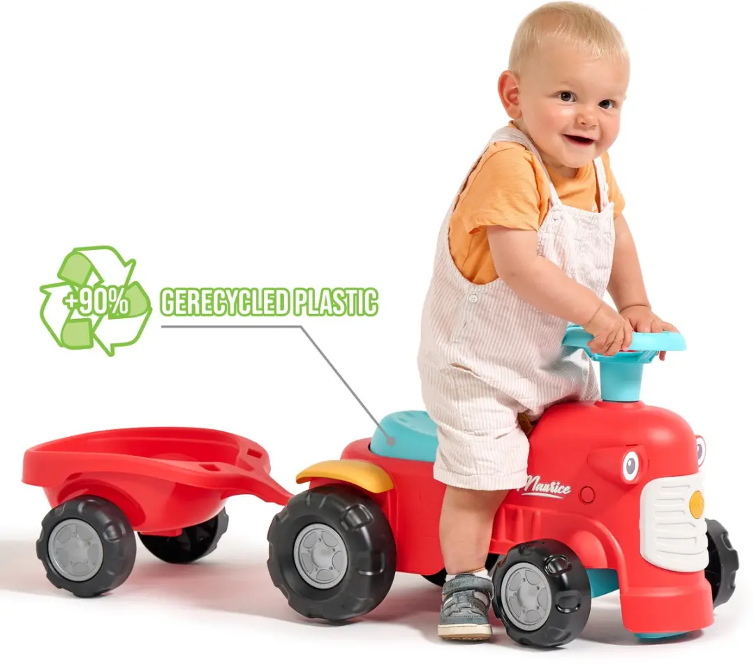 Van der Meulen Falk Maurice Looptractor met Trailer - Rood