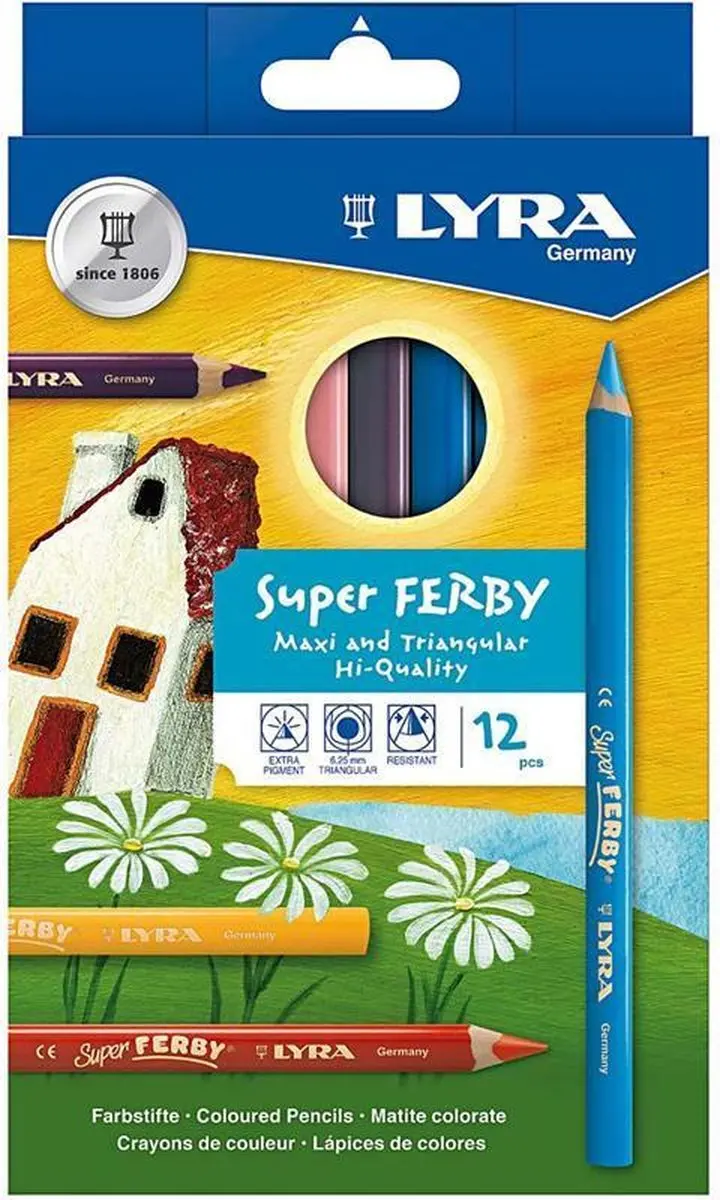 Lyra Super Ferby Kleurpotloden - 12 Stuks
