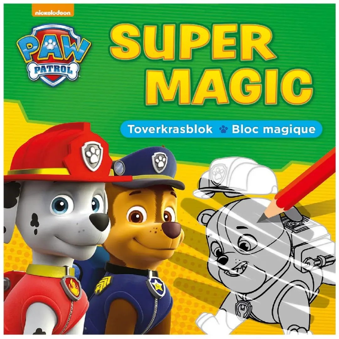 PAW Patrol Super Magic Toverkrasblok - 48 Pagina's Multicolor