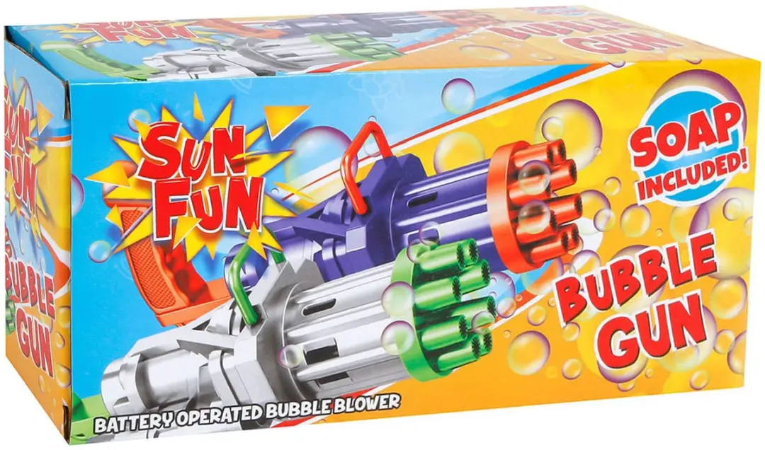 VAN MANEN Sun Fun Bellenblaaspistool 19cm - Meerkleurig
