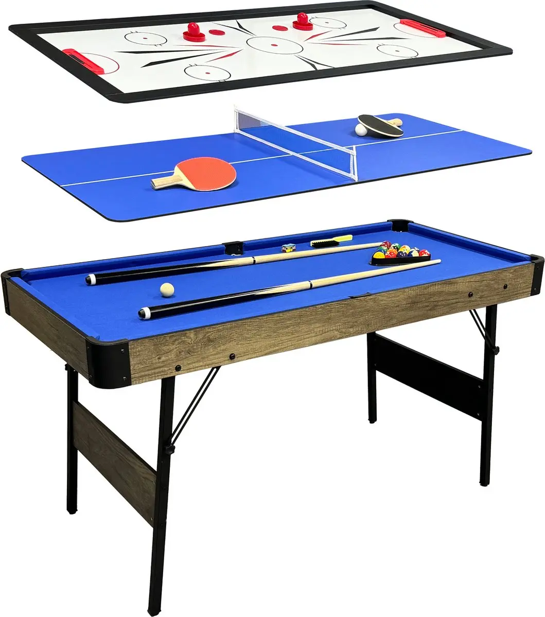 Cougar 3-in-1 Multi Speeltafel Eiken