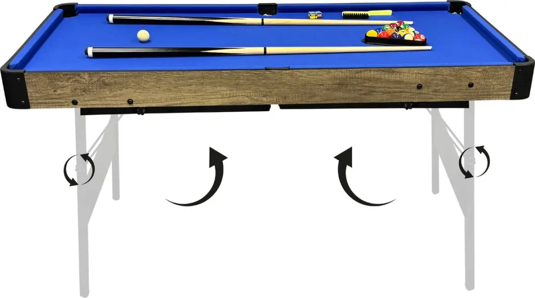 Cougar 3-in-1 Multi Speeltafel Eiken - Pooltafel/Push Hockey/Tafeltennis - 16-delig