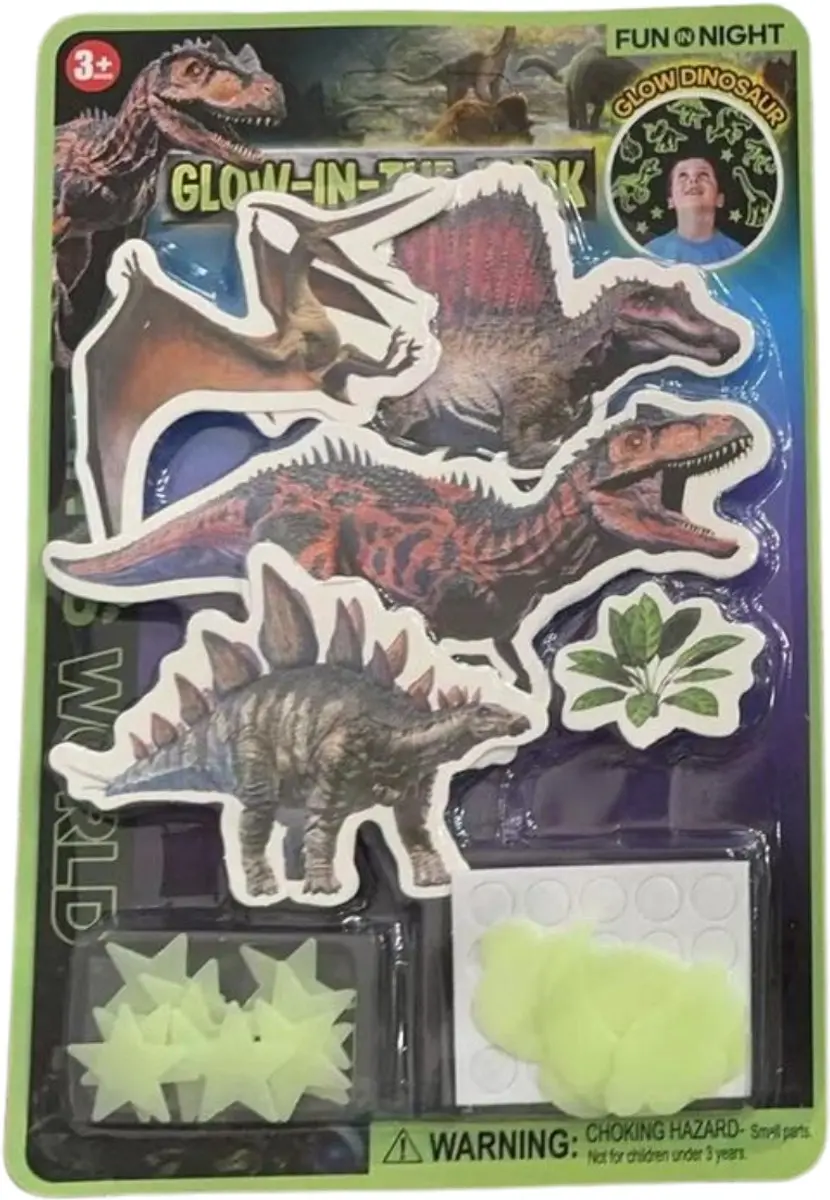 Eddy Toys Glow-in-the-Dark Dino Stickers