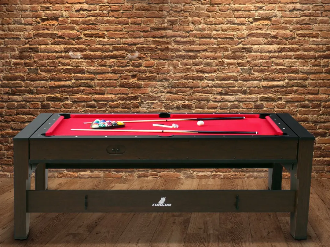 Cougar Reverso A040.006.00 Pooltafel & Airhockey 2-in-1 - 6ft - 4 Puck