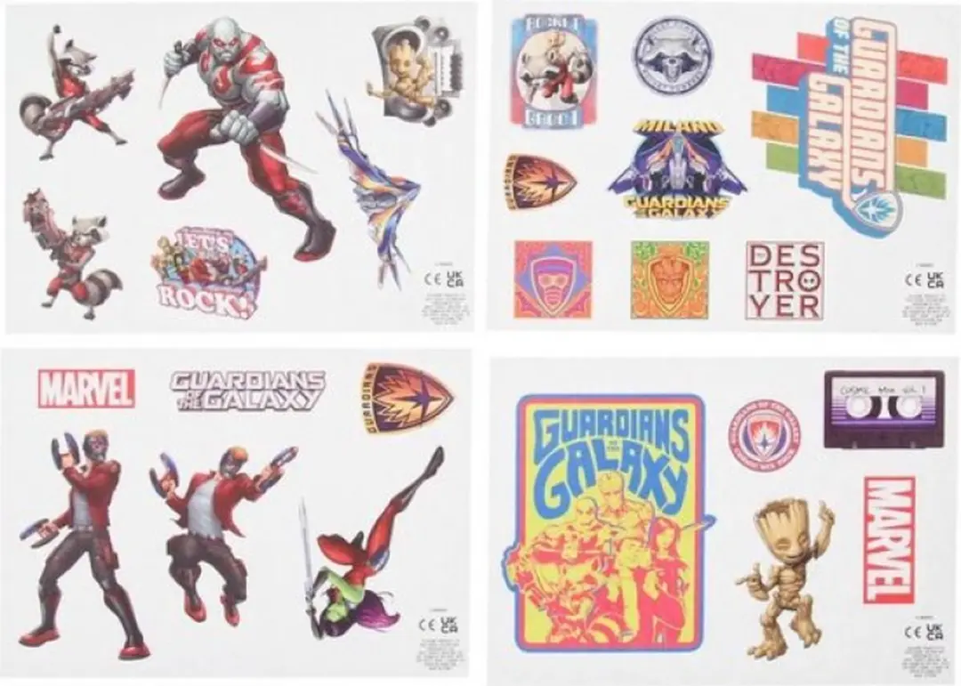 Paladone Marvel Guardians of the Galaxy Gadget Decals - 4 Stuks