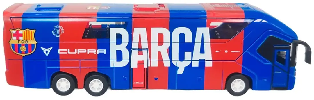 Van der Meulen FC Barcelona Speelgoedbus 1:50 - Rood