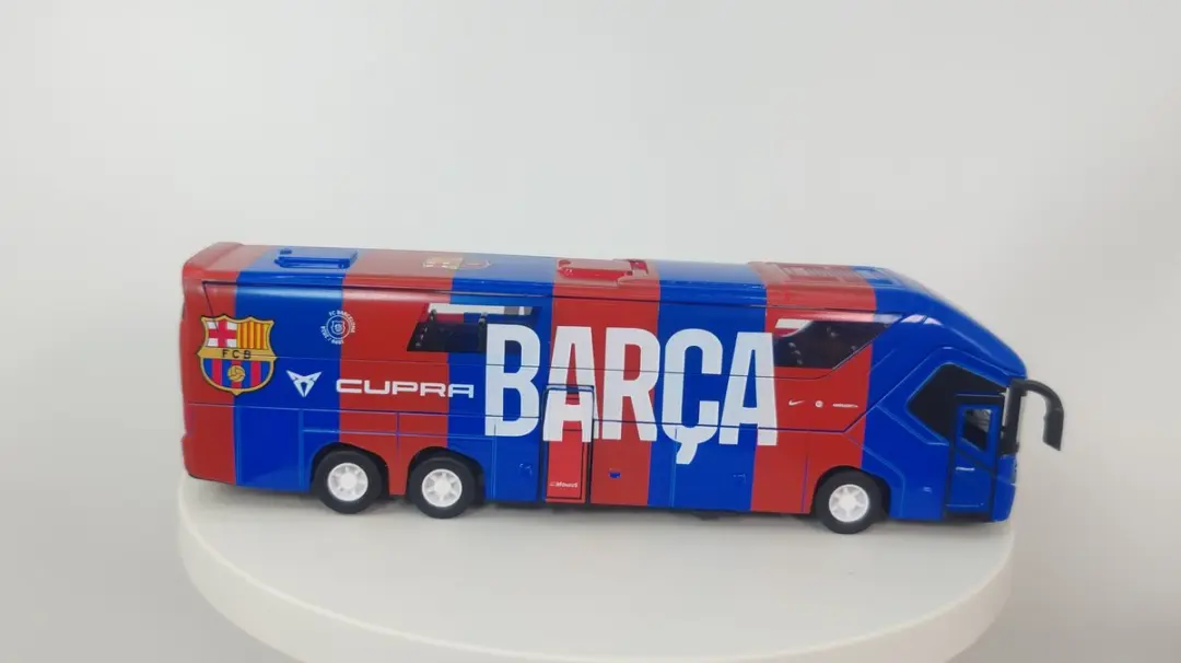 Van der Meulen FC Barcelona Speelgoedbus 1:50 - Rood