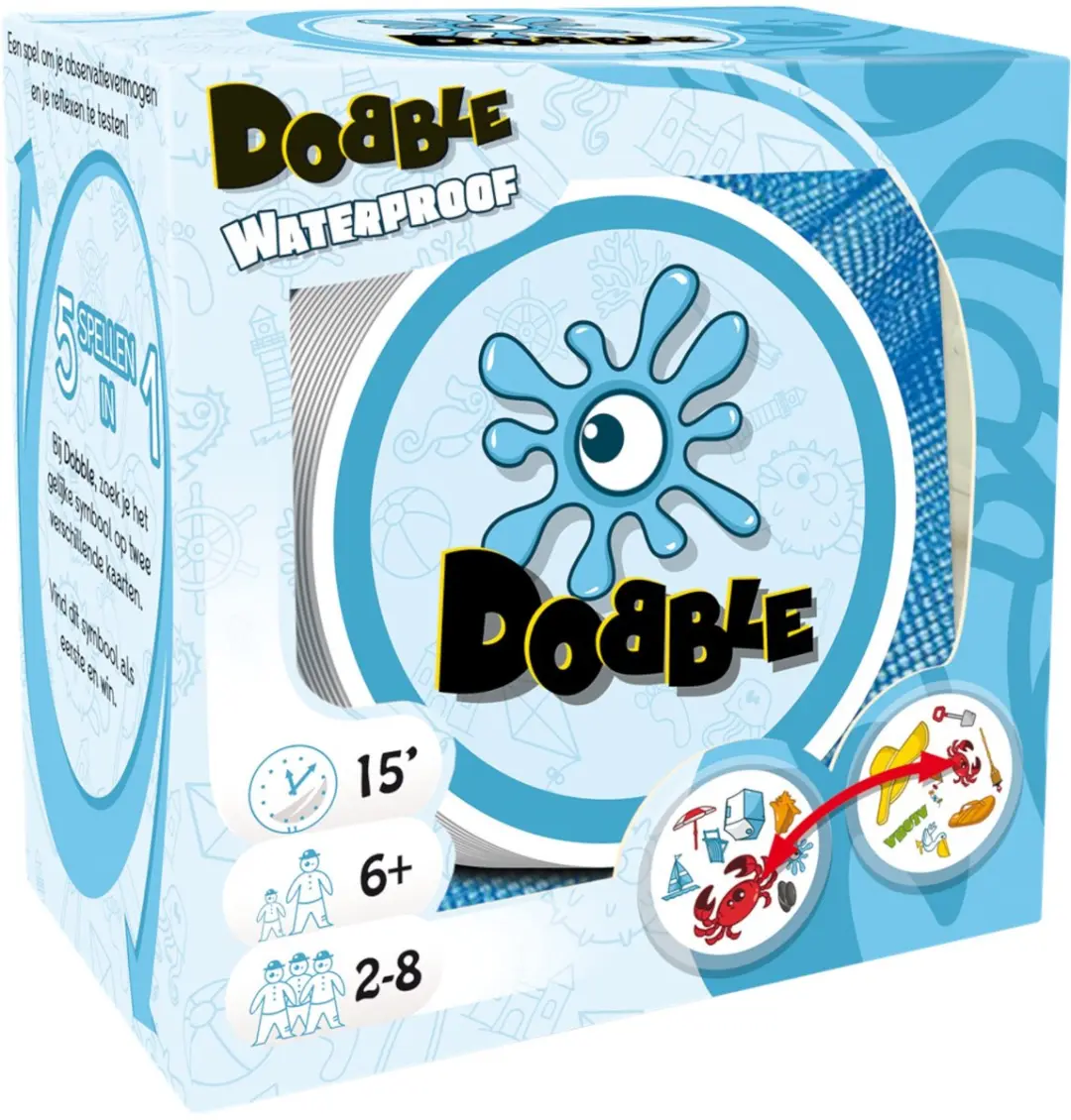 Zygomatic Dobble Waterproof Kaartspel - 8 Spelers