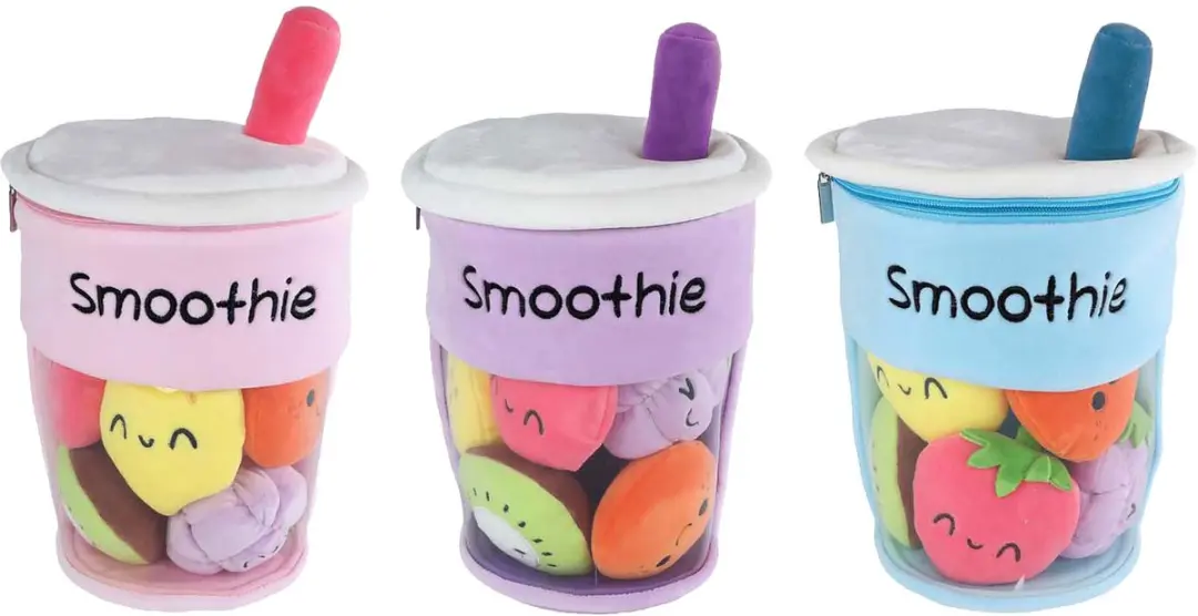 Van Manen Pluche Smoothy Beker Knuffel 26cm - Meerkleurig