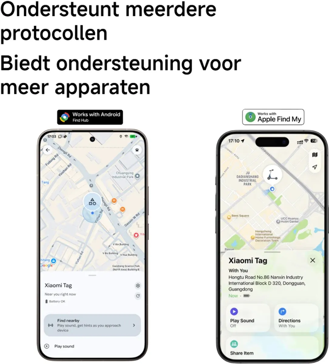 Xiaomi Tag BHR08SPGL Bluetooth Tracker - IP67 - Vervangbare batterij