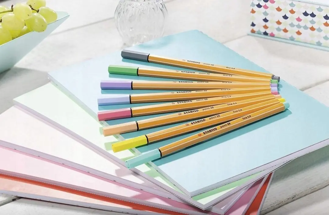 STABILO Point 88 Pastel Fineliners - 8 Stuks
