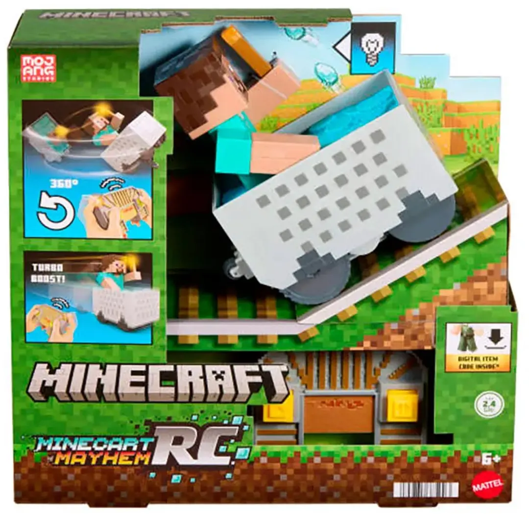 Mattel Minecraft Mijnwagen RC JMT40 - Multicolor