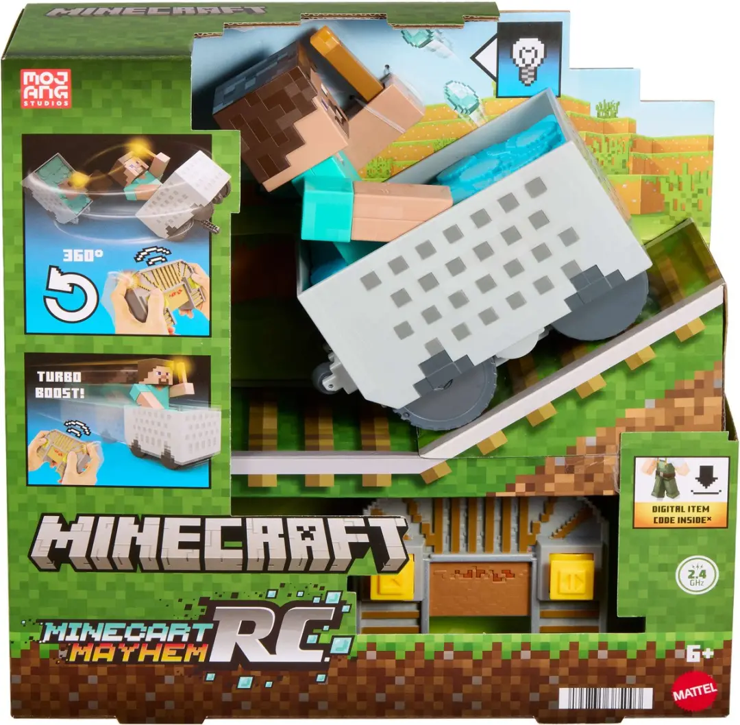 Mattel Minecraft Mijnwagen RC JMT40 - Multicolor