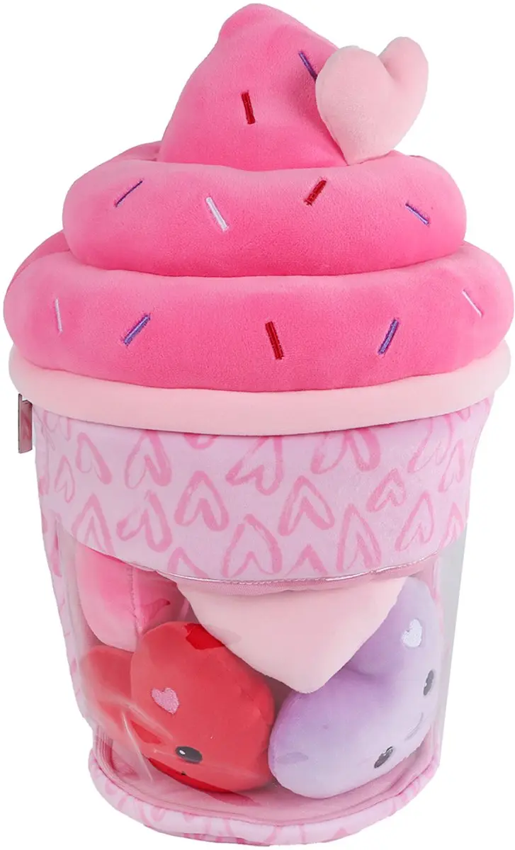 Van Manen Pluche IJsje Knuffel Fluffy Menu 36cm - Meerkleurig