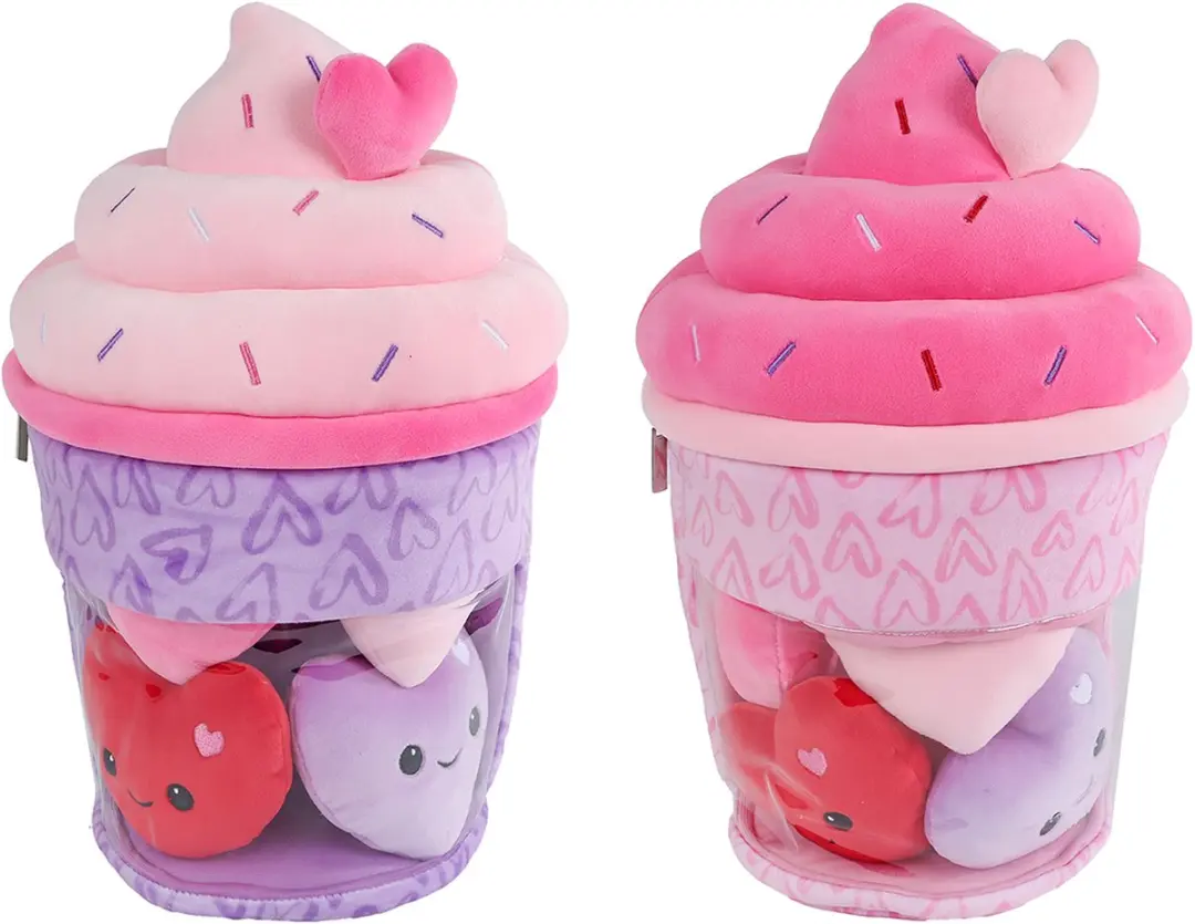 Van Manen Pluche IJsje Knuffel Fluffy Menu 36cm - Meerkleurig