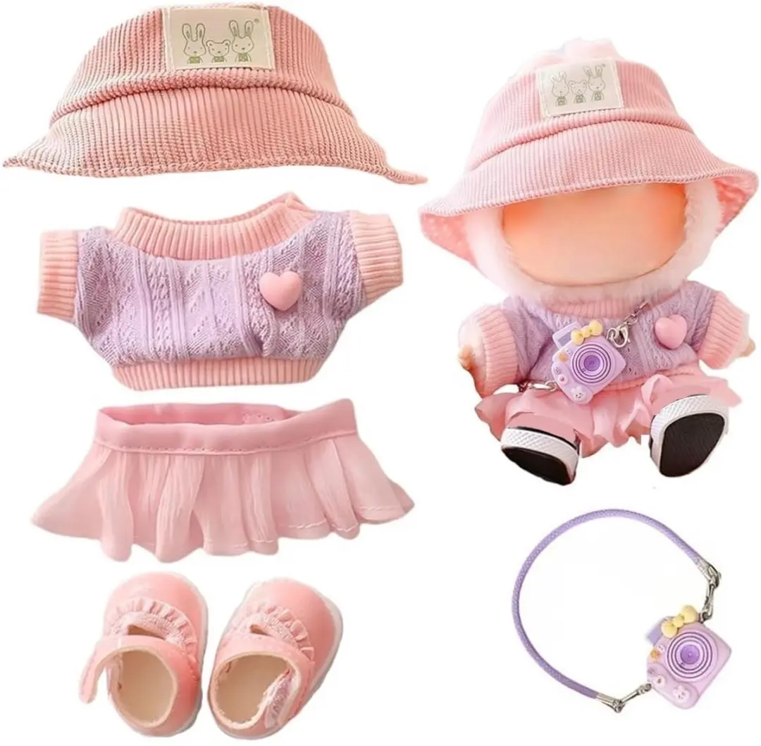 ECTEATOY Labubu Poppenkleding 5-delig