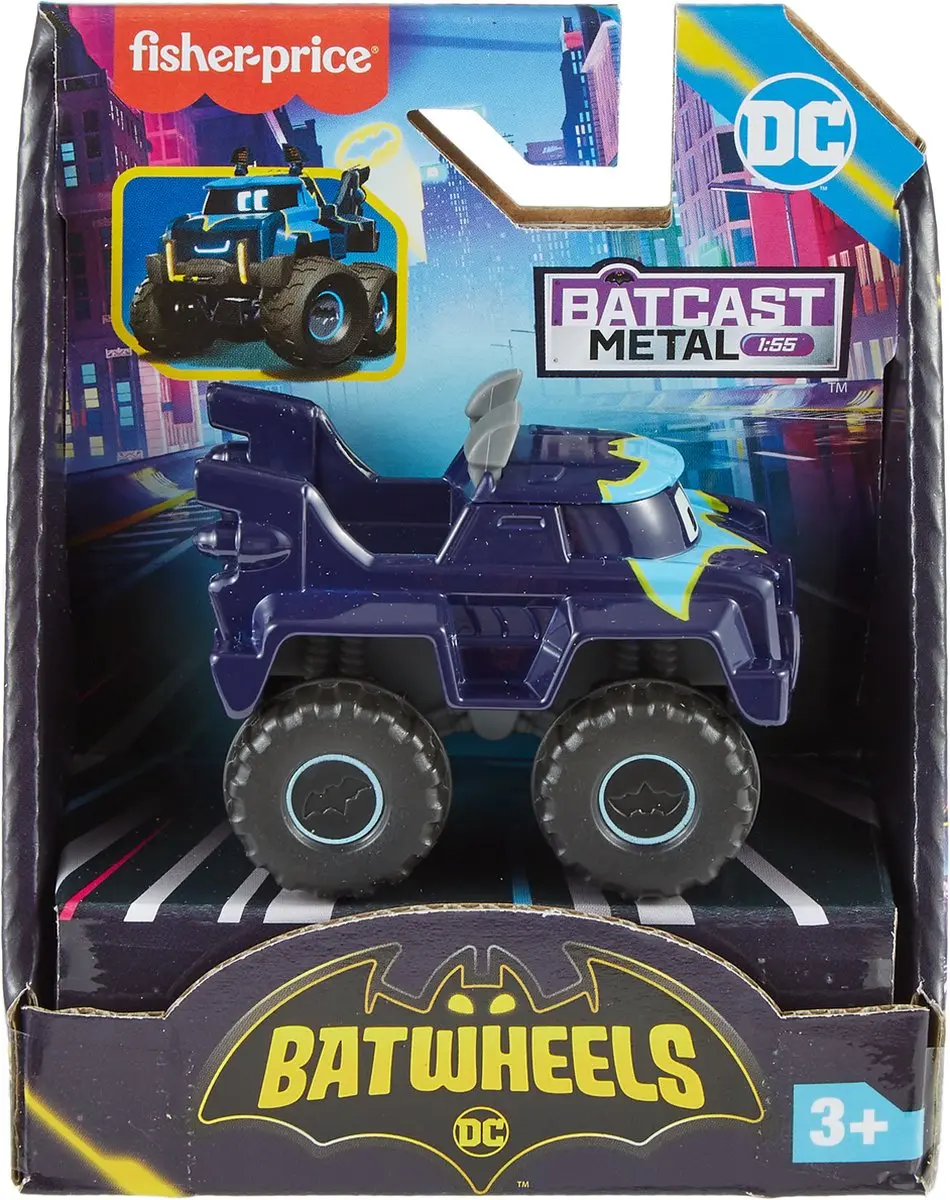 Fisher-Price Batwheels Buff the Bat-Truck HML18 - Blauw