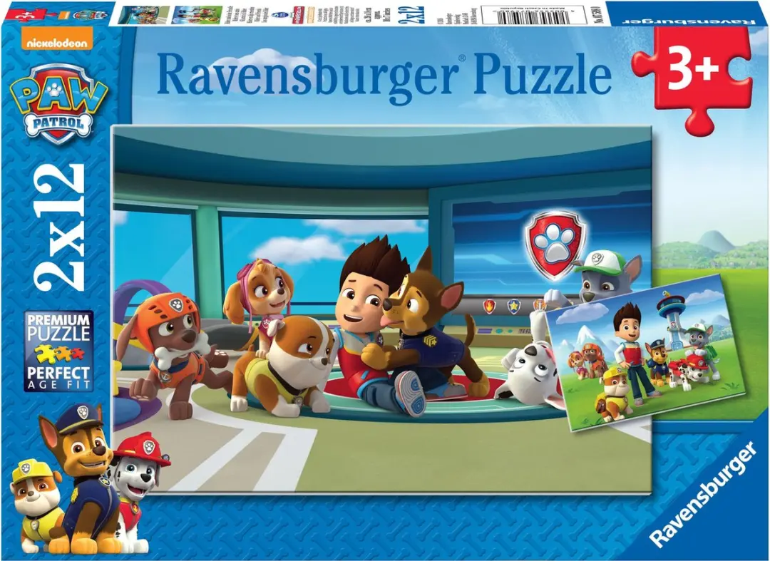 Ravensburger Paw Patrol Ryder Twee Puzzels 12 Stuks