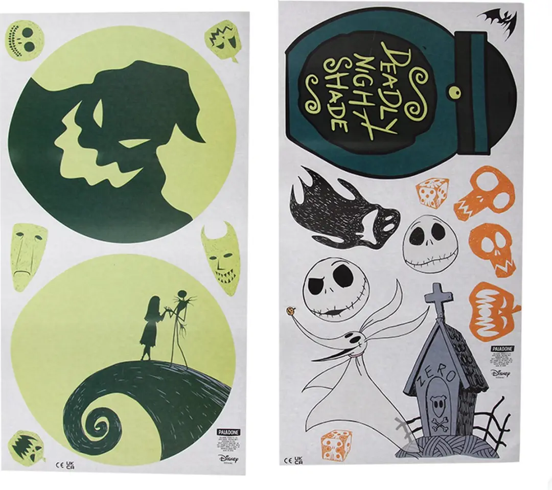 Paladone The Nightmare Before Christmas Muurstickers - 20 Stuks