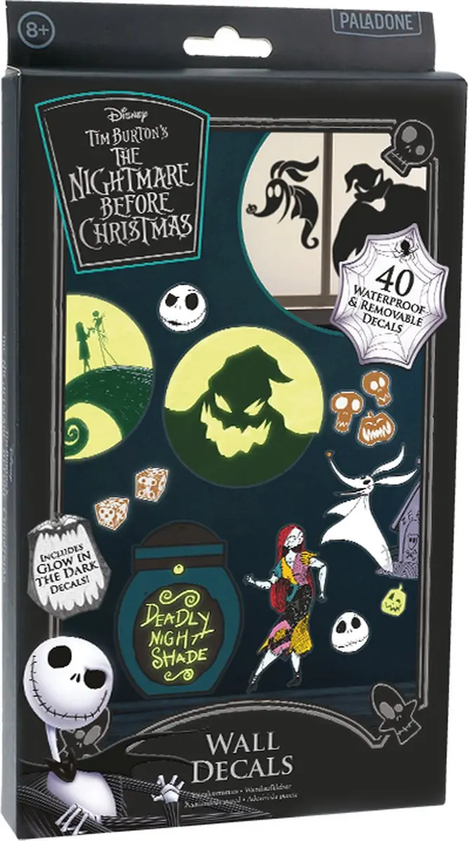 Paladone The Nightmare Before Christmas Muurstickers - 20 Stuks
