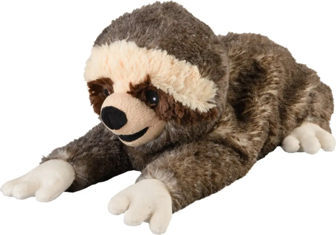 Warmies Luiaard Knuffel - 33 cm - Bruin