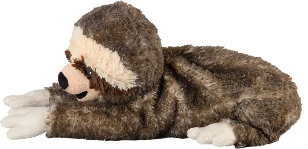 Warmies Luiaard Knuffel - 33 cm - Bruin