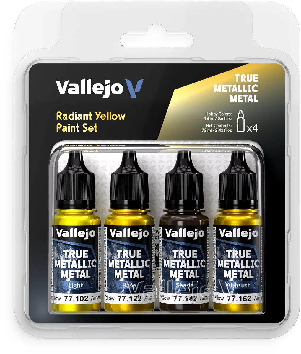 Vallejo True Metallic Metal Acrylverf Stralend Geel